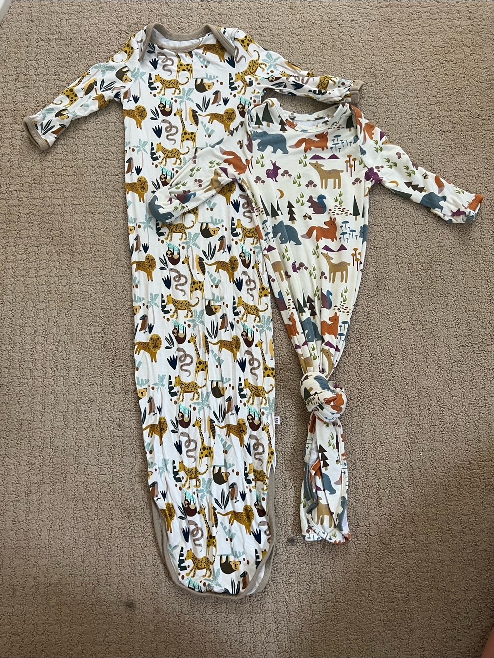 Emerson & Friends Newborn Animal Nightgowns Bundle